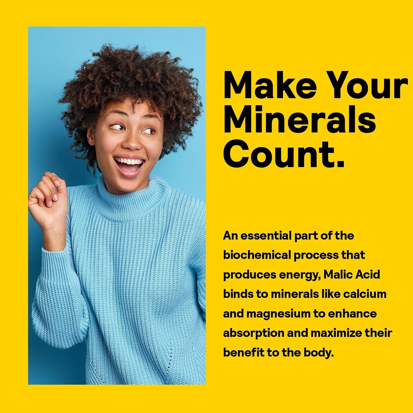 800 mg Malic Acid Supplement for Healthy Muscle Function & Cellular Energy - Dietary Fruit Acid - 60-Day Money Back Guarantee - Lab Verified - 250 Capsules, 250 Servings