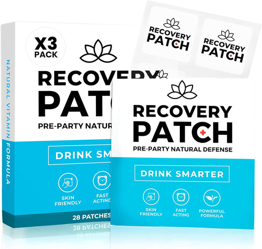 84 Pack Party Treats Recovery Patches - 100% Natural Ingredients, Wake Up Refreshed & Energized - Skin-Friendly & Waterproof Formula - Individually Wrapped (Three 28 Packs)