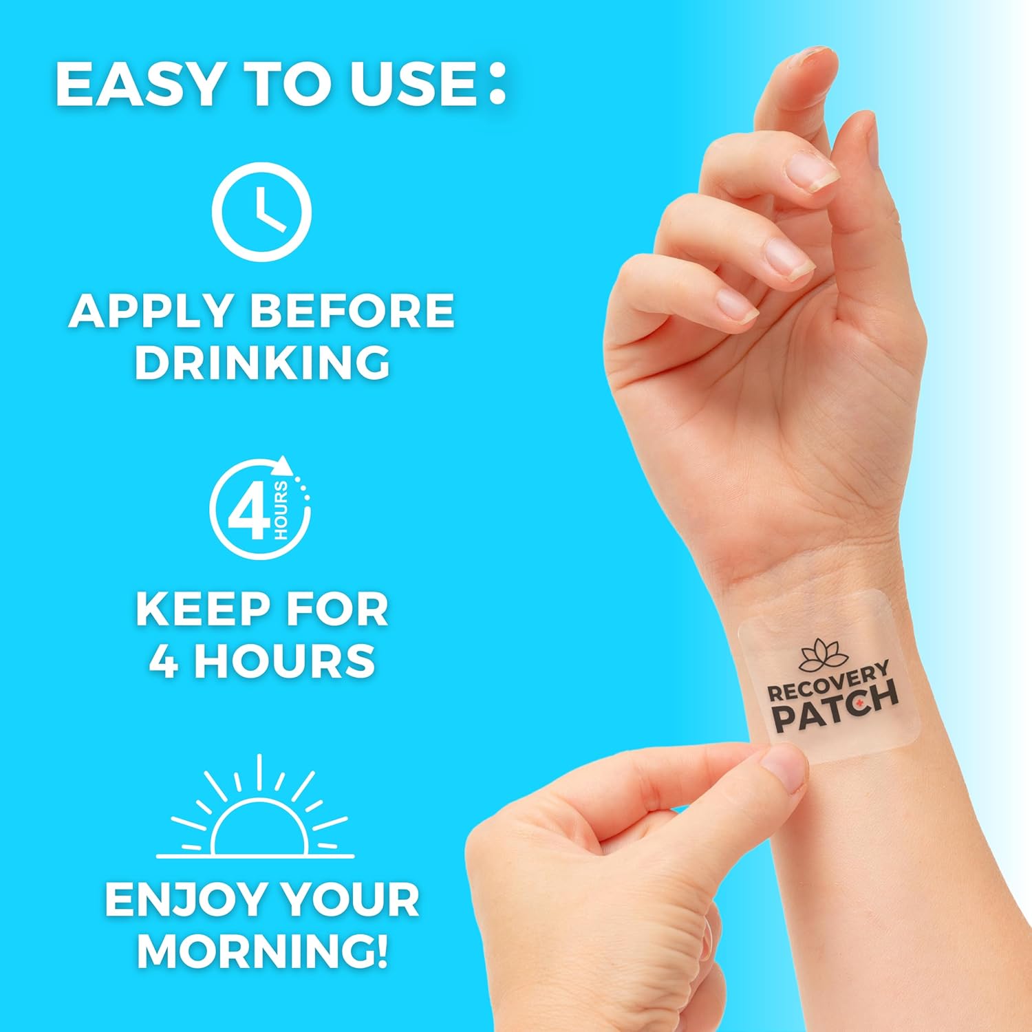 84 Pack Party Treats Recovery Patches - 100% Natural Ingredients, Wake Up Refreshed & Energized - Skin-Friendly & Waterproof Formula - Individually Wrapped (Three 28 Packs)