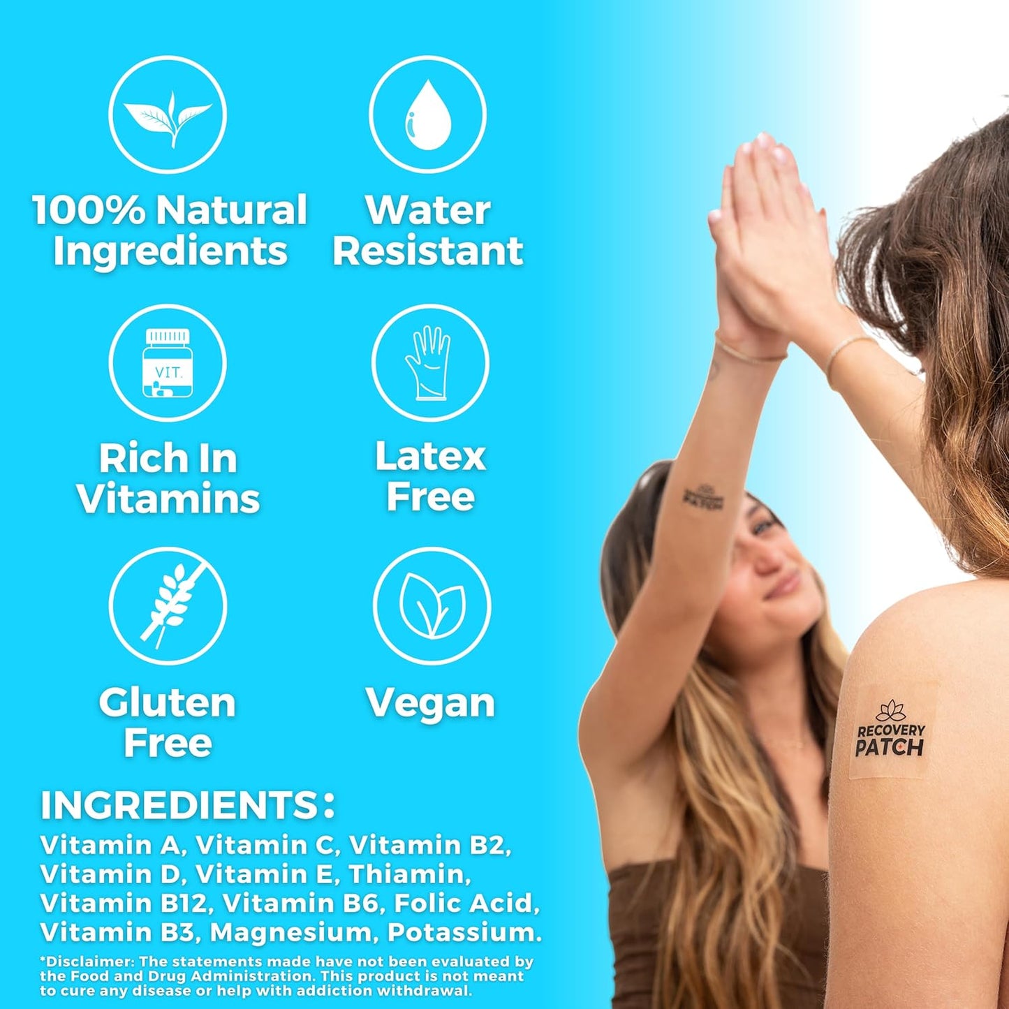 84 Pack Party Treats Recovery Patches - 100% Natural Ingredients, Wake Up Refreshed & Energized - Skin-Friendly & Waterproof Formula - Individually Wrapped (Three 28 Packs)