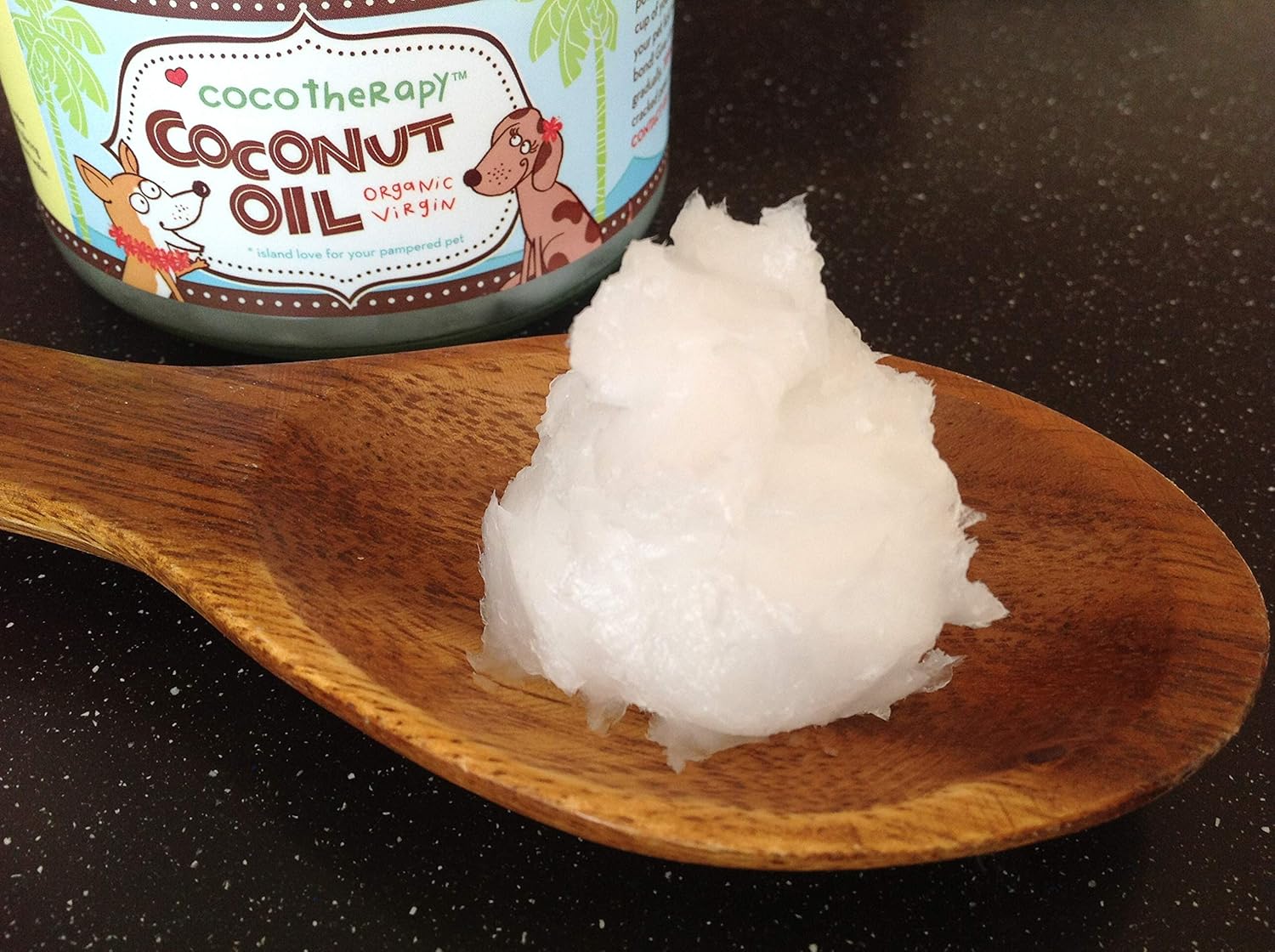 8oz CocoTherapy Organic Virgin Coconut Oil for Dogs - Natural Supplement for Skin, Coat, Digestion, and Immunity