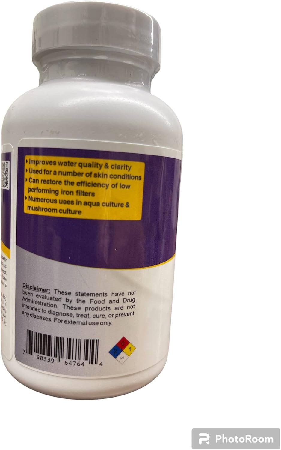 8oz DSI-DAWN SCIENTIFIC Regent Grade Potassium Permanganate Powder - Free Flowing
