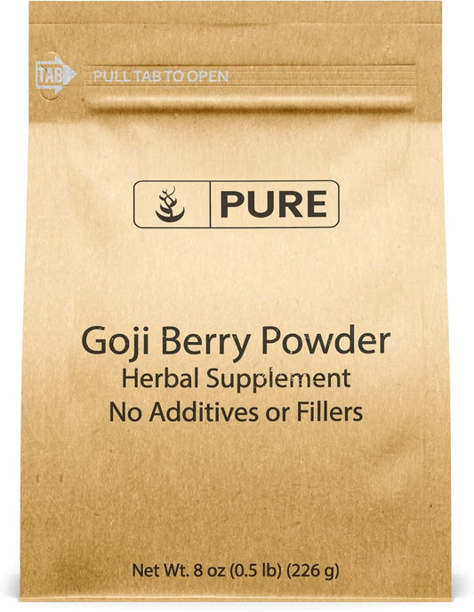 8oz Goji Berry Powder - Pure Original Wolfberry, Traditional Herbal Supplement, Non-GMO Ingredients