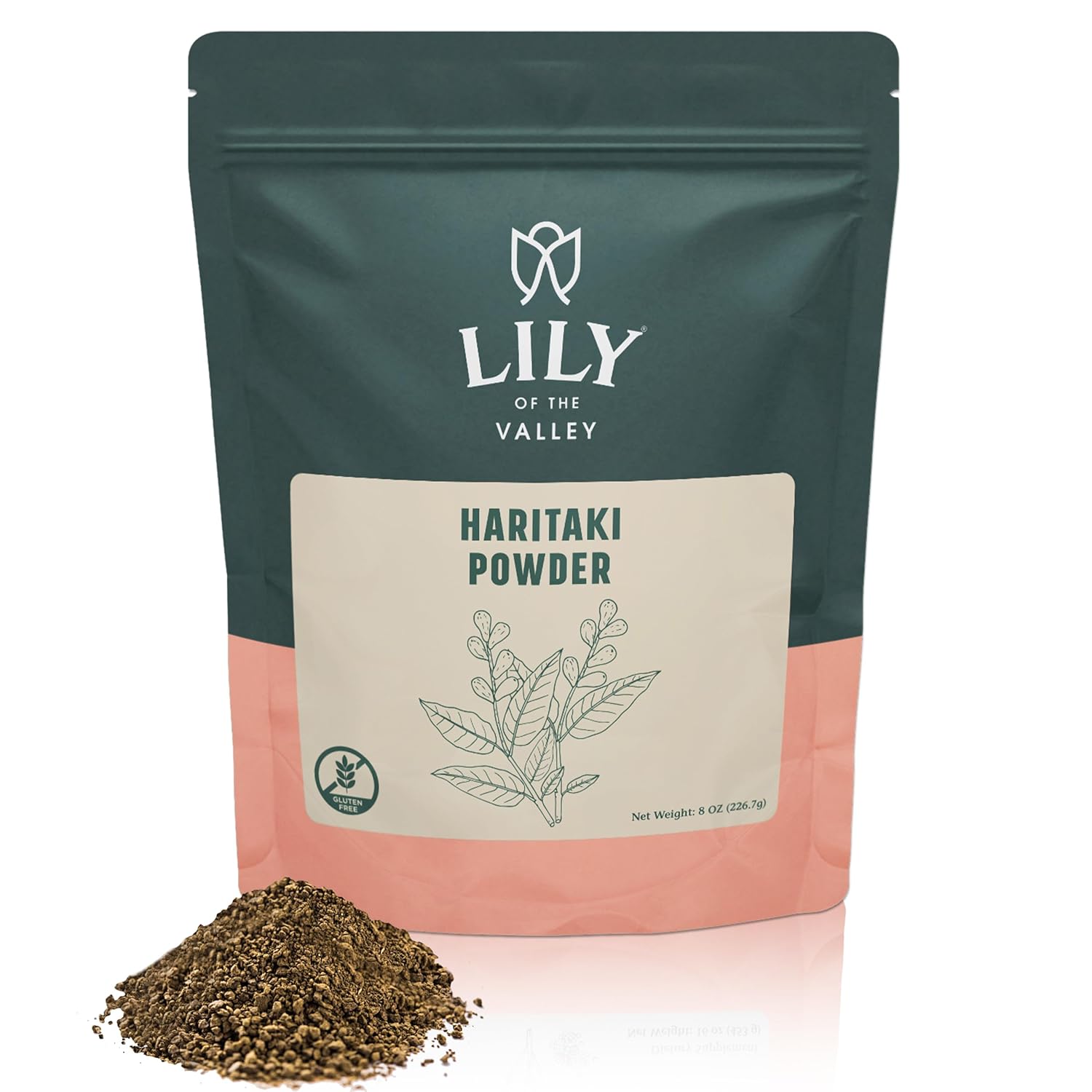 8oz Lily of the Valley Haritaki Powder from India - Terminalia Chebula Ayurvedic Herb - Vegan, Gluten-Free, 100% Natural - No Preservatives