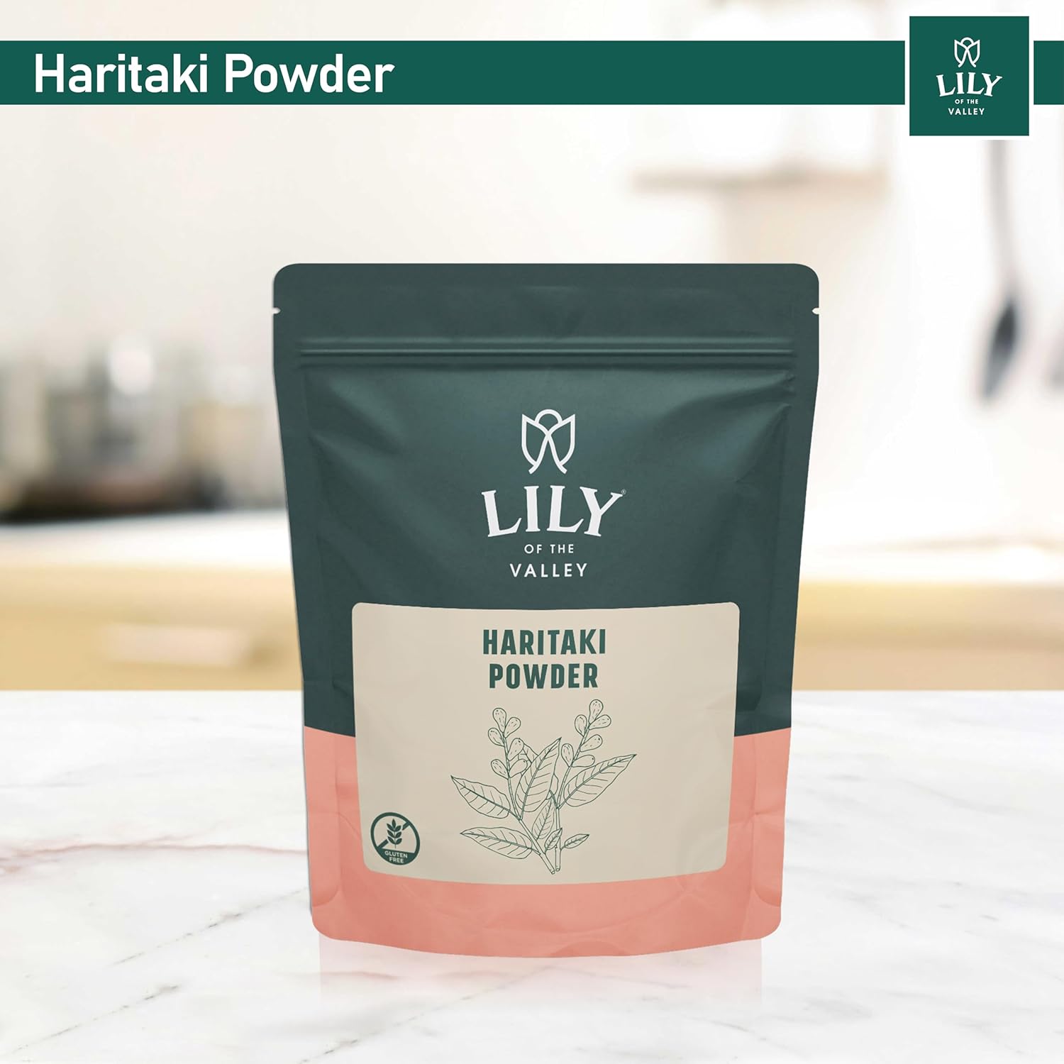 8oz Lily of the Valley Haritaki Powder from India - Terminalia Chebula Ayurvedic Herb - Vegan, Gluten-Free, 100% Natural - No Preservatives