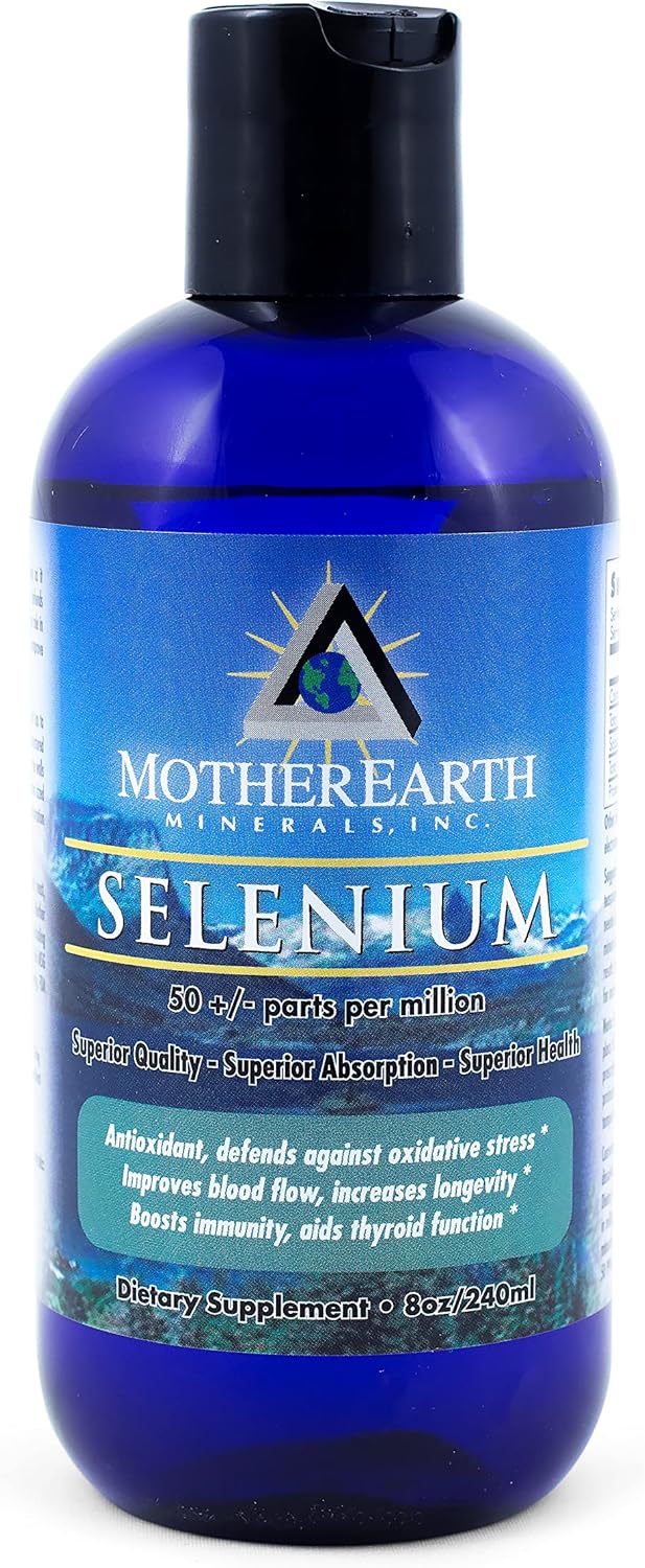 8oz Selenium Supplement - Supports Body Growth, Fertility, Elasticity - Antioxidant Mineral - 96 Servings