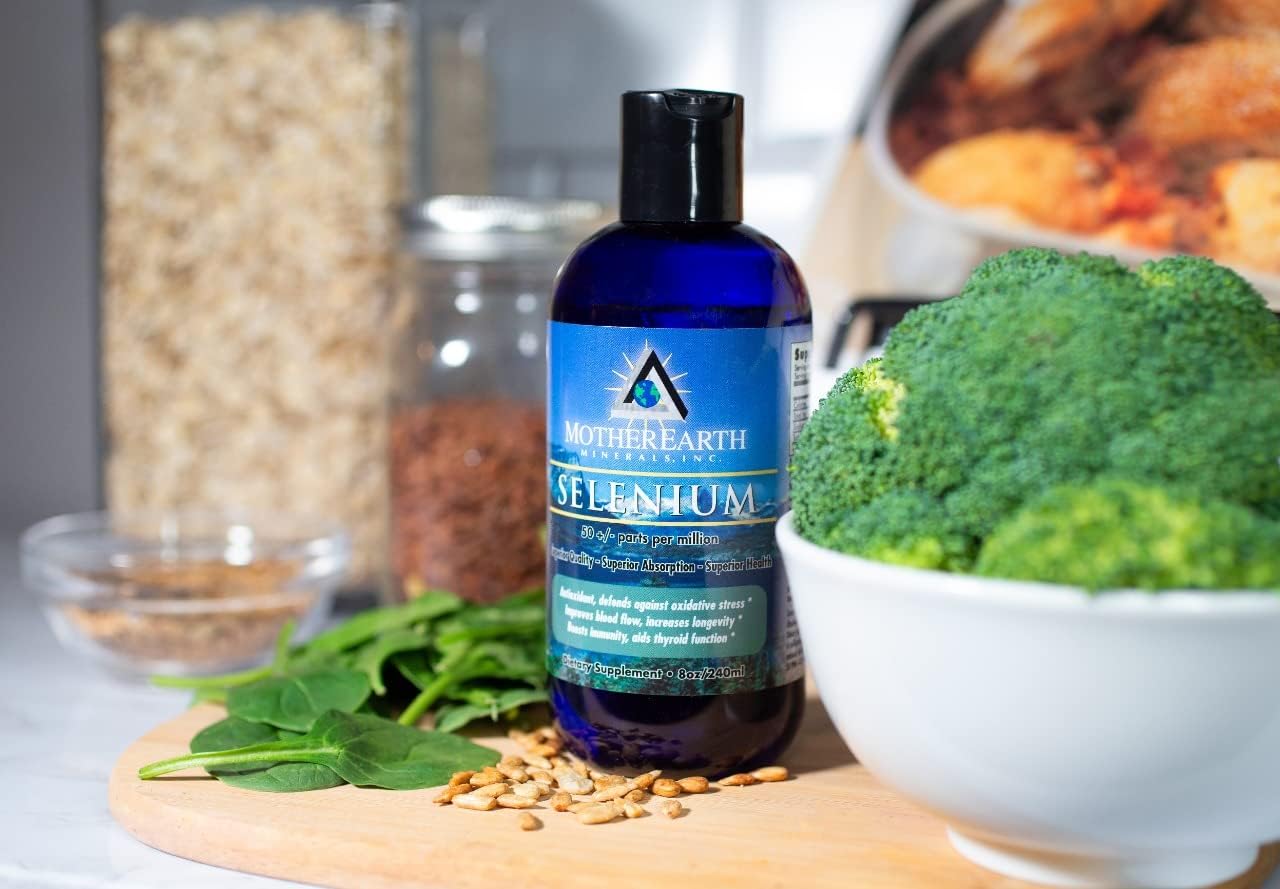 8oz Selenium Supplement - Supports Body Growth, Fertility, Elasticity - Antioxidant Mineral - 96 Servings