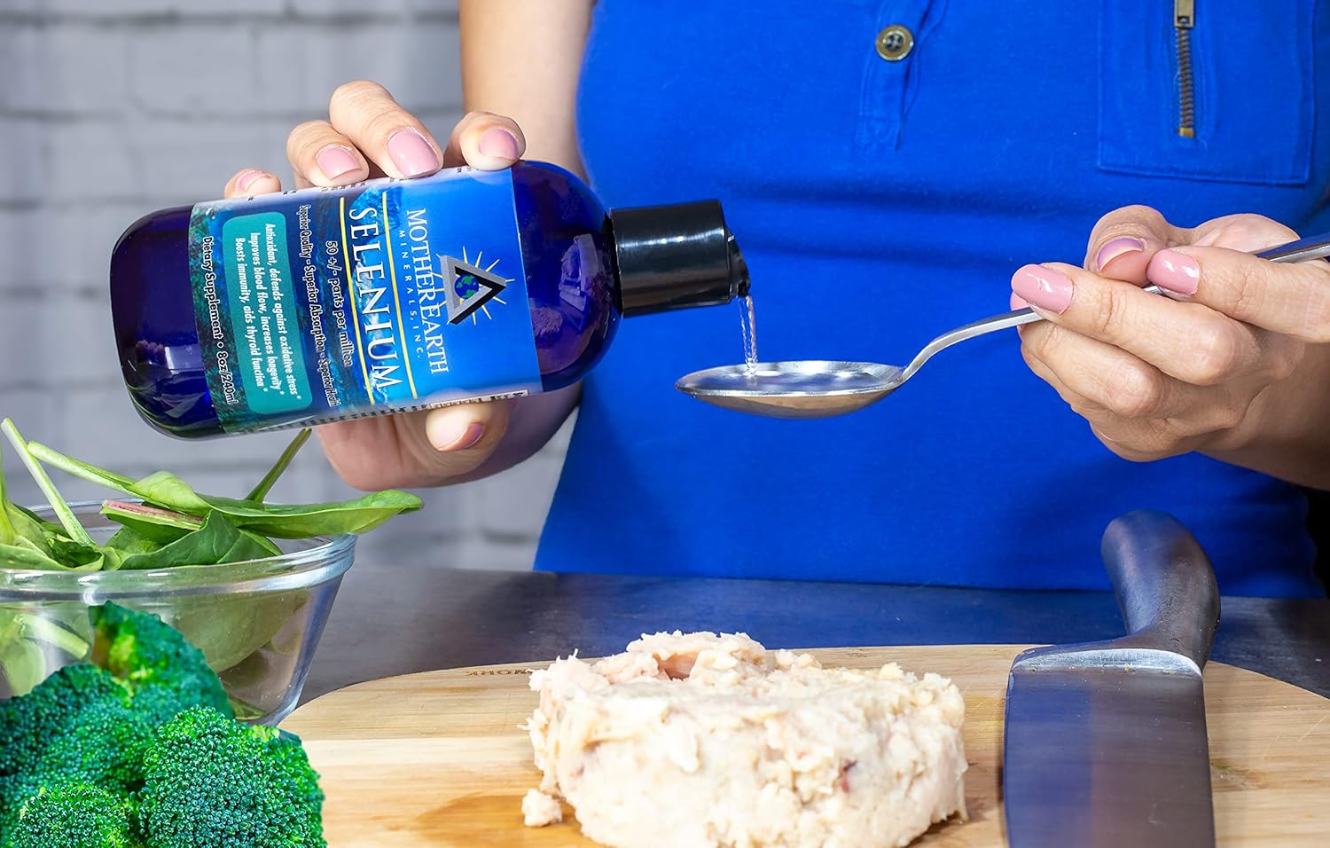 8oz Selenium Supplement - Supports Body Growth, Fertility, Elasticity - Antioxidant Mineral - 96 Servings