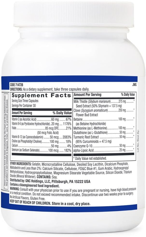 90 Capsules GNC Preventive Nutrition Liver Health Formula for Overall Liver Support and Function