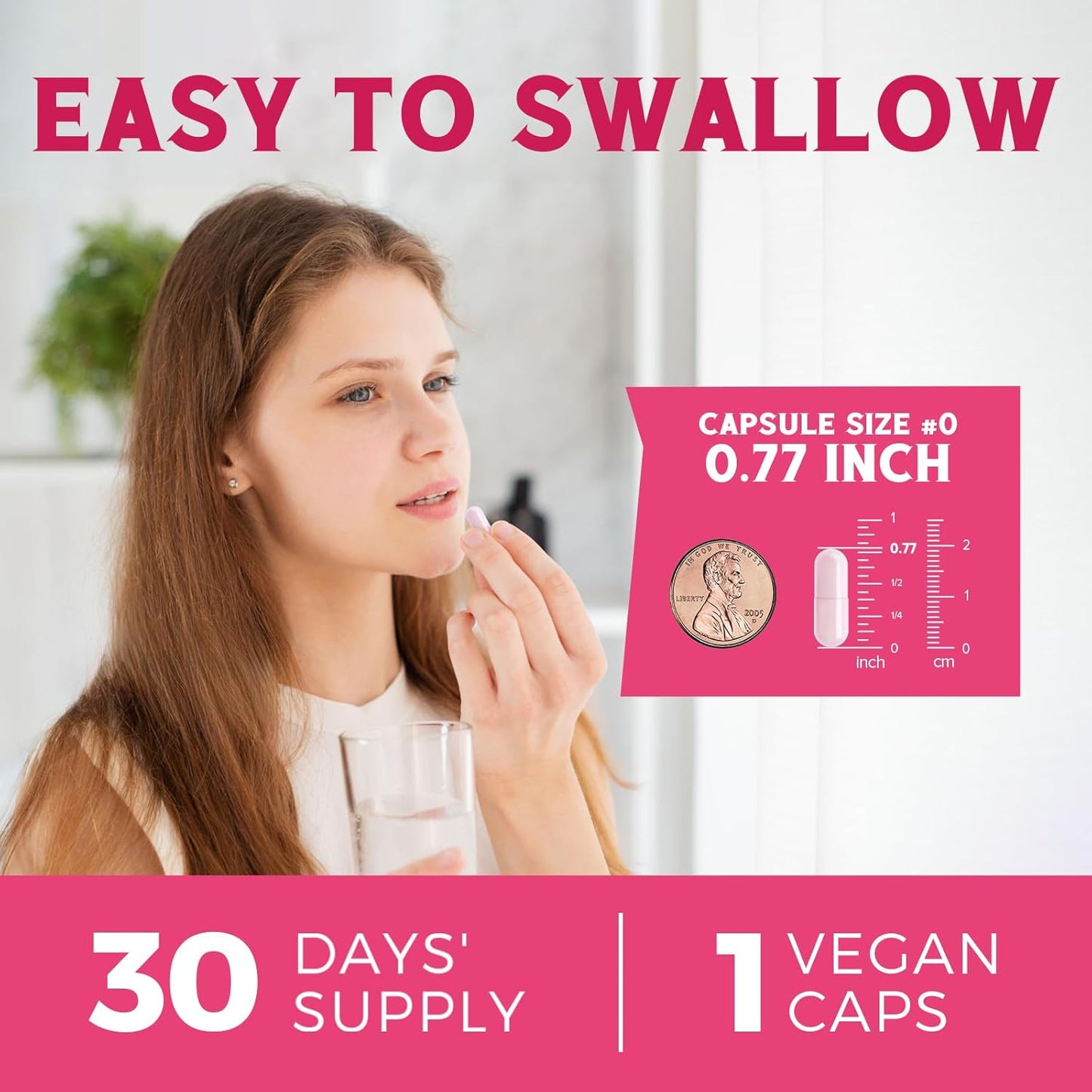 90 Capsules Iron Supplement & 100 Billion CFU Vitalibre Probiotics for Women and Men