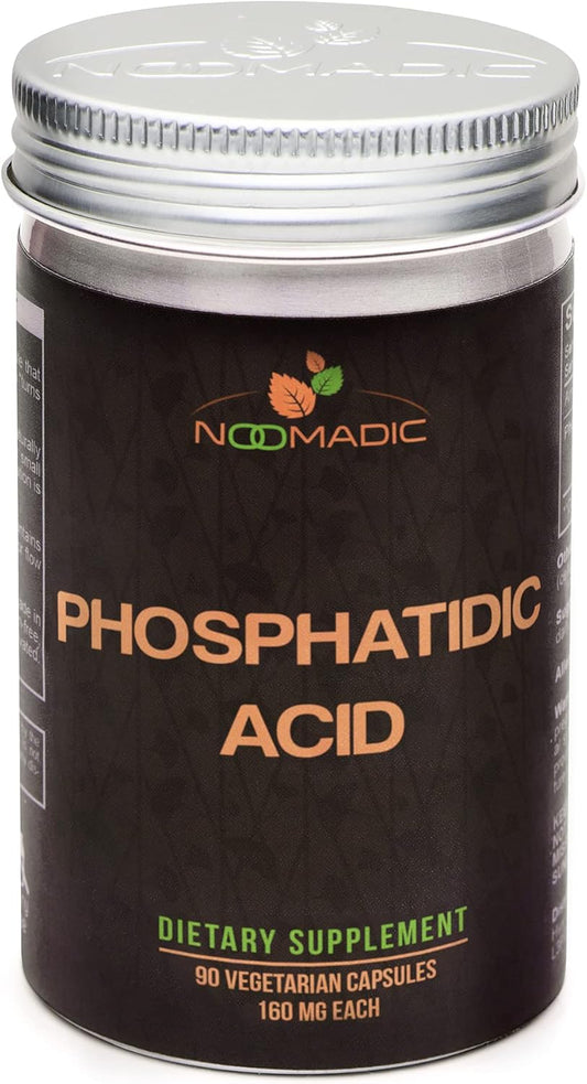 90 Capsules of Noomadic Phosphatidic Acid (PA) 160mg - Standardized to 50% PA