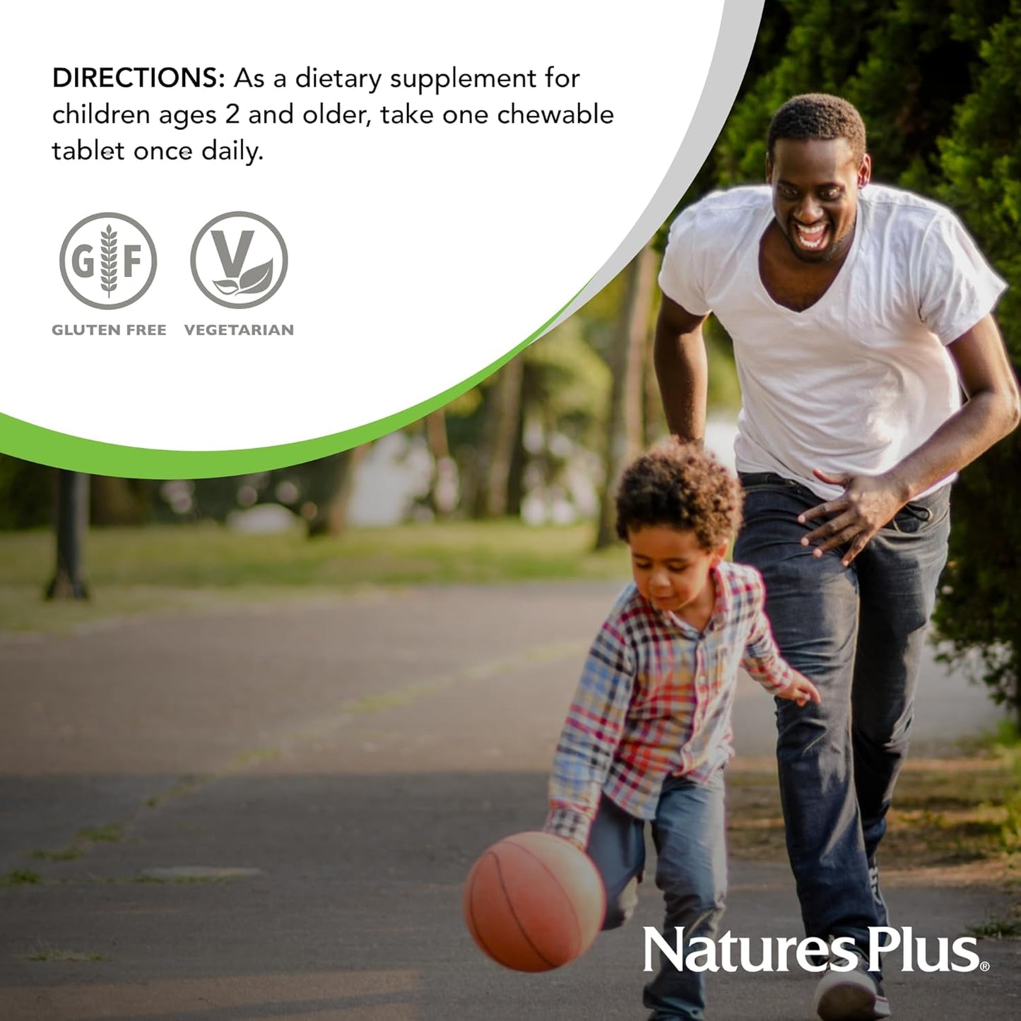 90 Chewable Vegetarian Animal Parade KidGreenz Tablets - Tropical Fruit Flavor, Gluten Free - 90 Servings