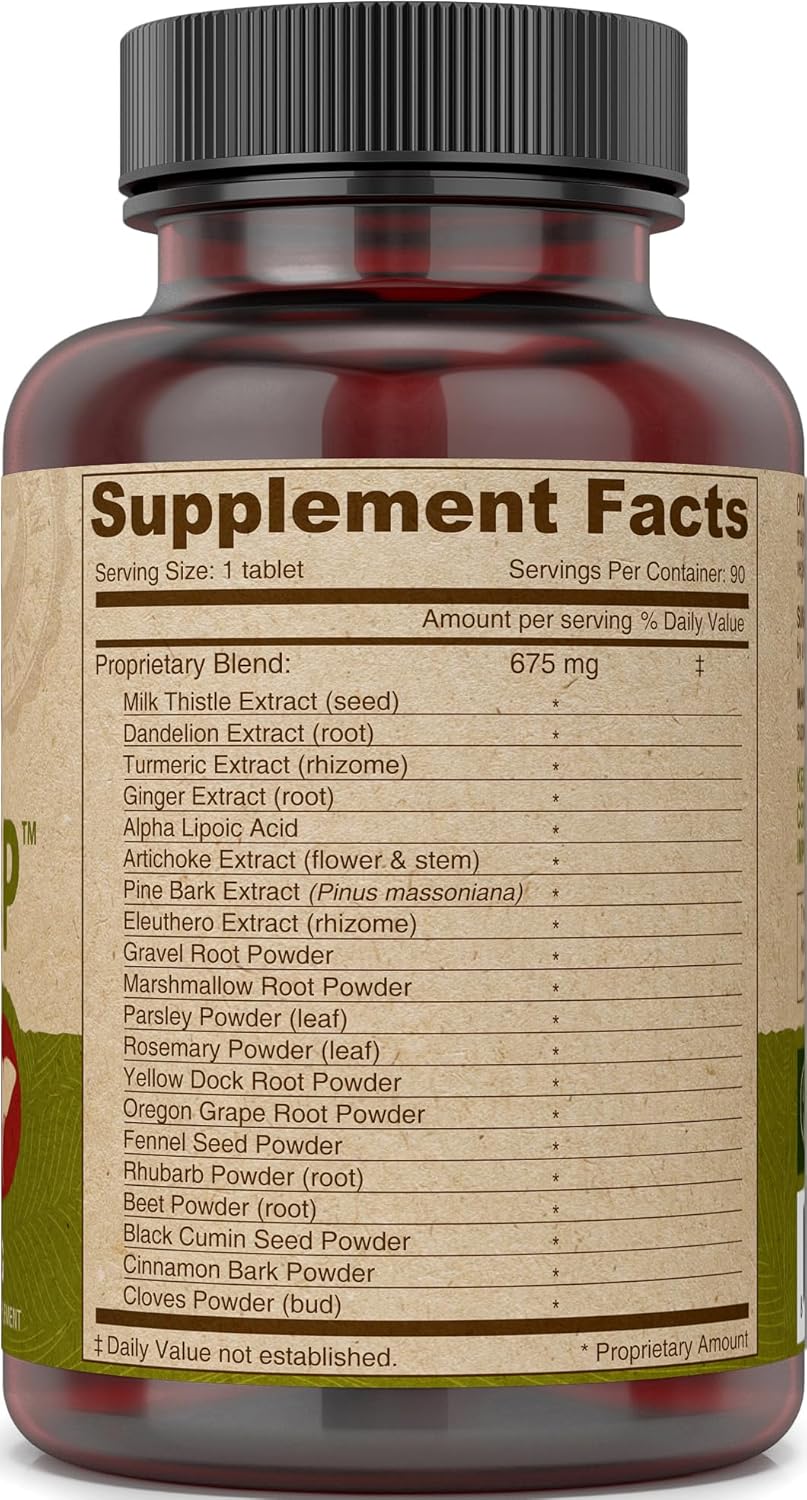 90 Count DEVA Nutrition Vegan Liver Support Tablets for Detox and Health Support