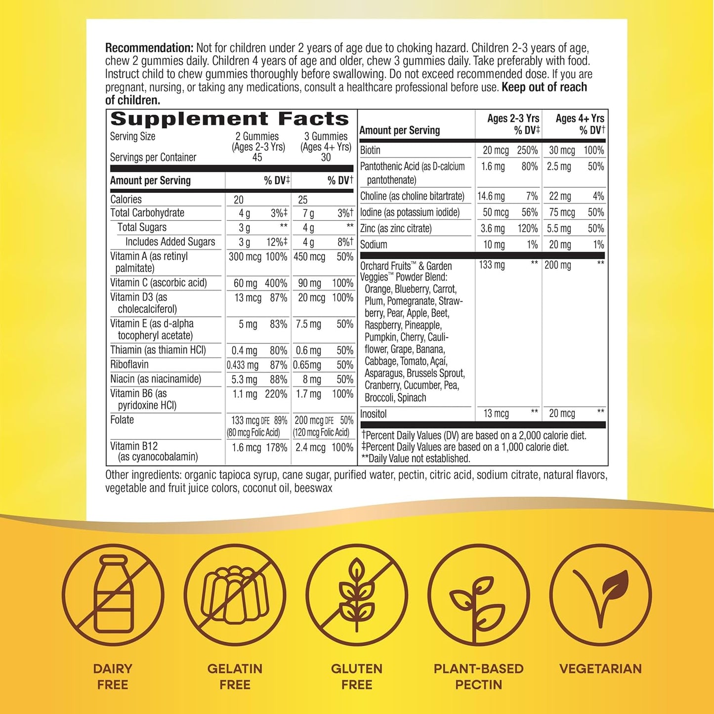 90 Count Nature's Way Alive! Children's Premium Gummy Multivitamin with Pectin - Gluten Free