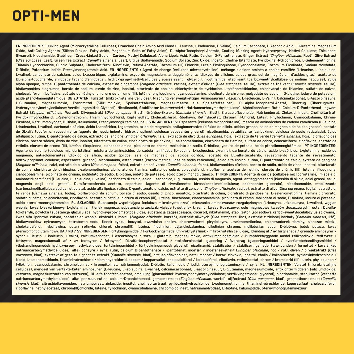 90-Count Optimum Nutrition Opti-Men Multivitamin Tablets - Pack of 90 Tablets