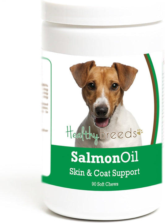 90 Count Salmon Oil Soft Chews for Jack Russell Terriers by Healthy Breeds