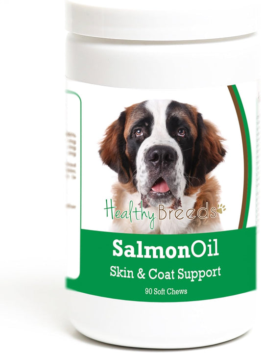 90 Count Salmon Oil Soft Chews for Saint Bernards by Healthy Breeds