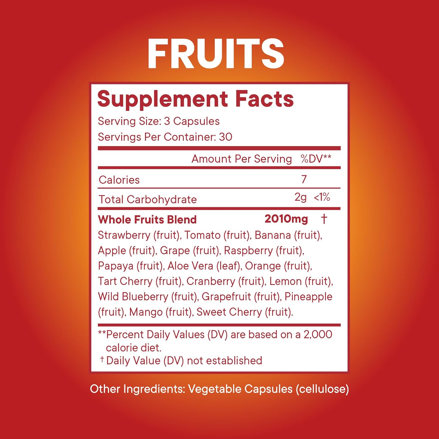 90 Count Superfood MD Fruits Capsules - Energy Boosting Supplement with High Lycopene, Vitamins, and Minerals - Made in the USA