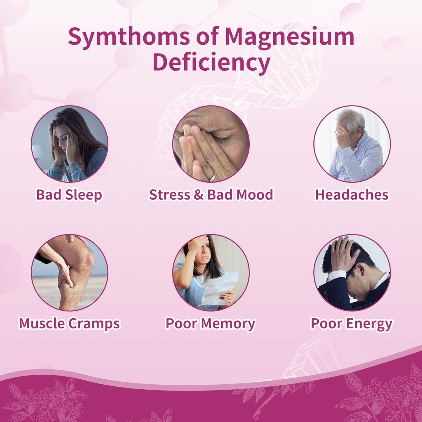 90 CT Novomins Magnesium Glycinate Gummies - 1000mg Potassium Supplement with Vitamin D, B6, CoQ10 - Elderberry Gummies for Calm Mood & Sleep Support