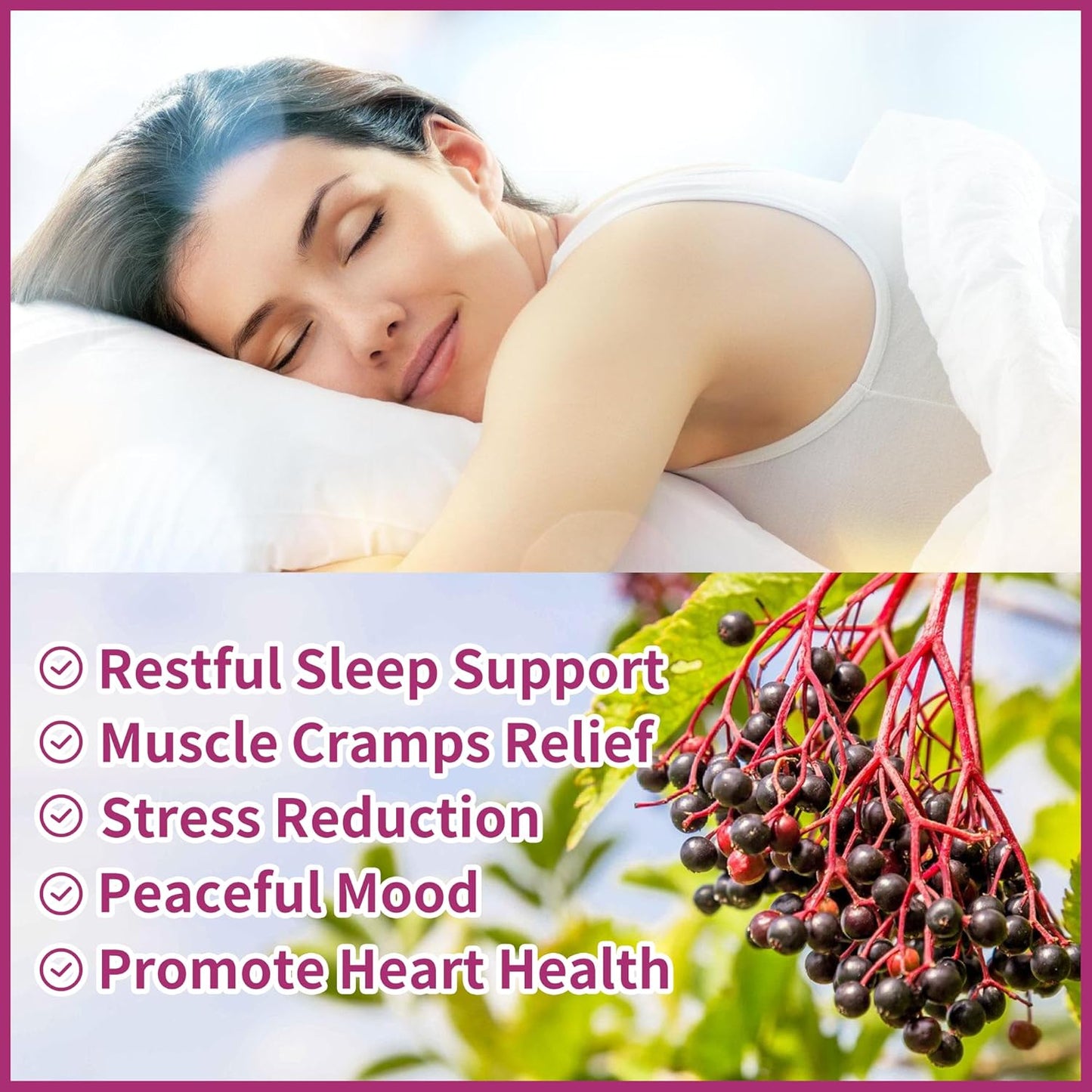 90 CT Novomins Magnesium Glycinate Gummies - 1000mg Potassium Supplement with Vitamin D, B6, CoQ10 - Elderberry Gummies for Calm Mood & Sleep Support