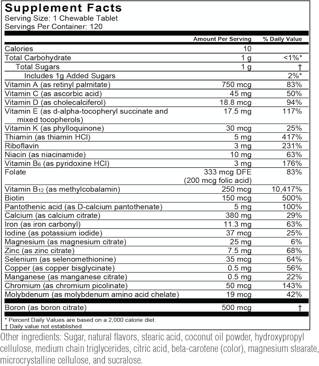 90-Day Supply BariatricPal All-in-ONE Orange Chewable Multivitamin with Calcium Citrate & Iron