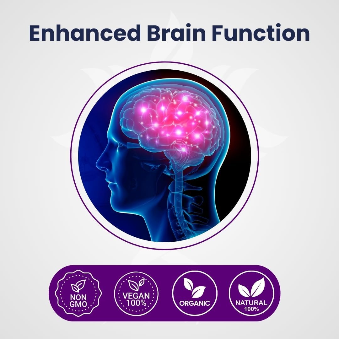 90 Lions Mane Mushroom Cognition Capsules - Brain Supplement for Focus, Memory & Clarity