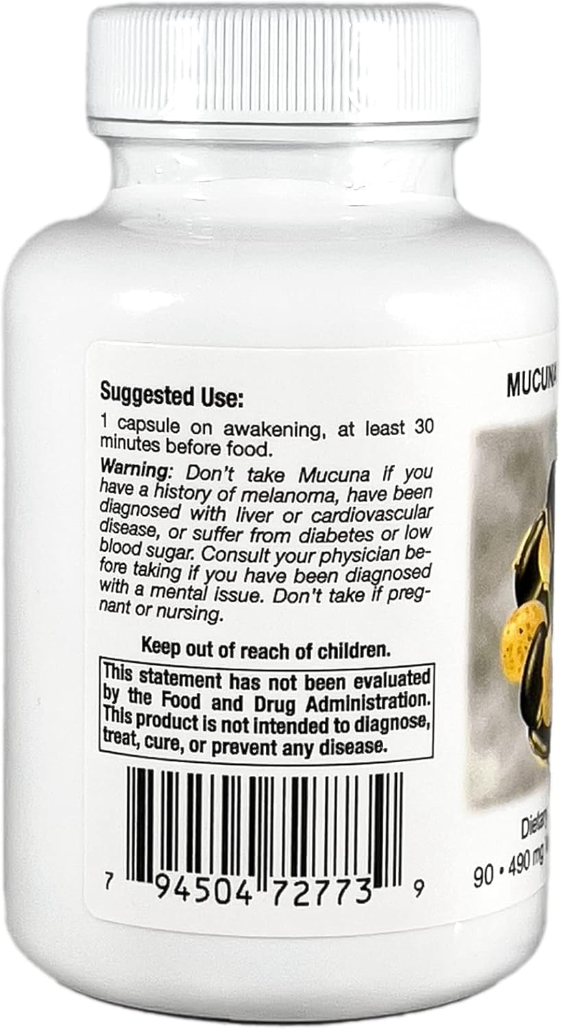 90 Pure Cowhage Vegetarian Capsules by Supreme Nutrition - Premium Mucuna Supplement