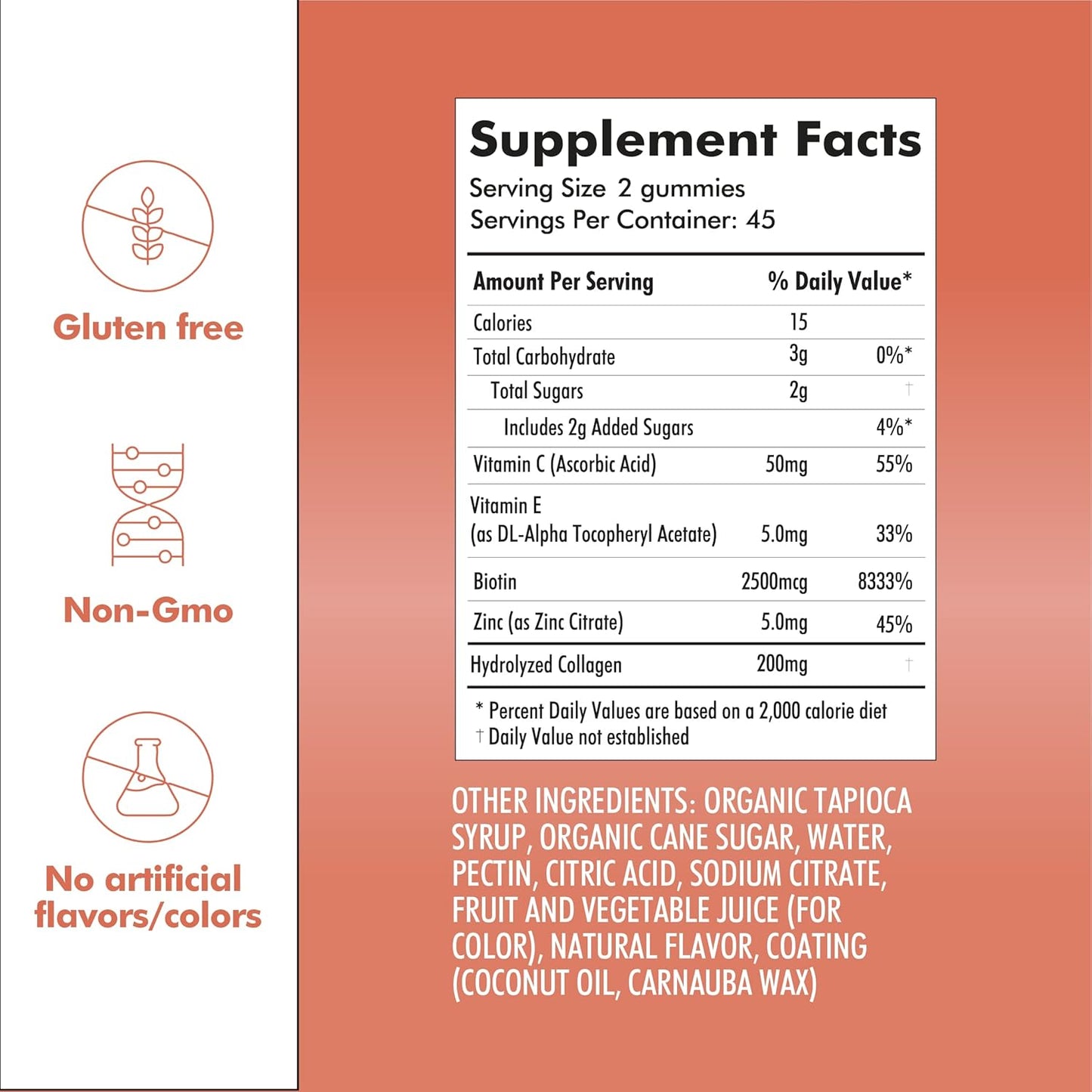 90 Santo Remedio Beauty Gummies for Healthy Radiant Skin, 45 Servings
