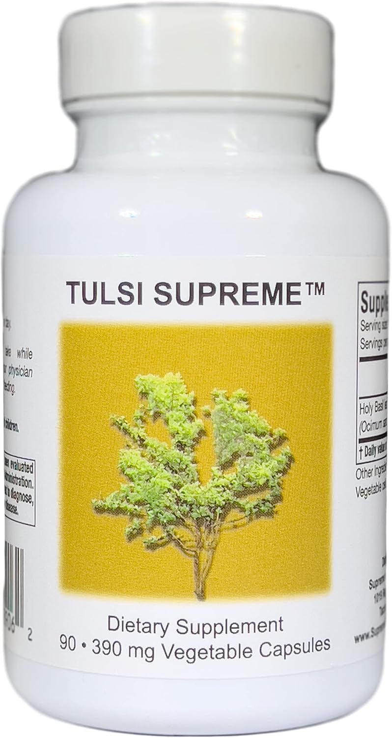 90 Vegetarian Capsules of Supreme Nutrition Tulsi Holy Basil for Ultimate Nutrition