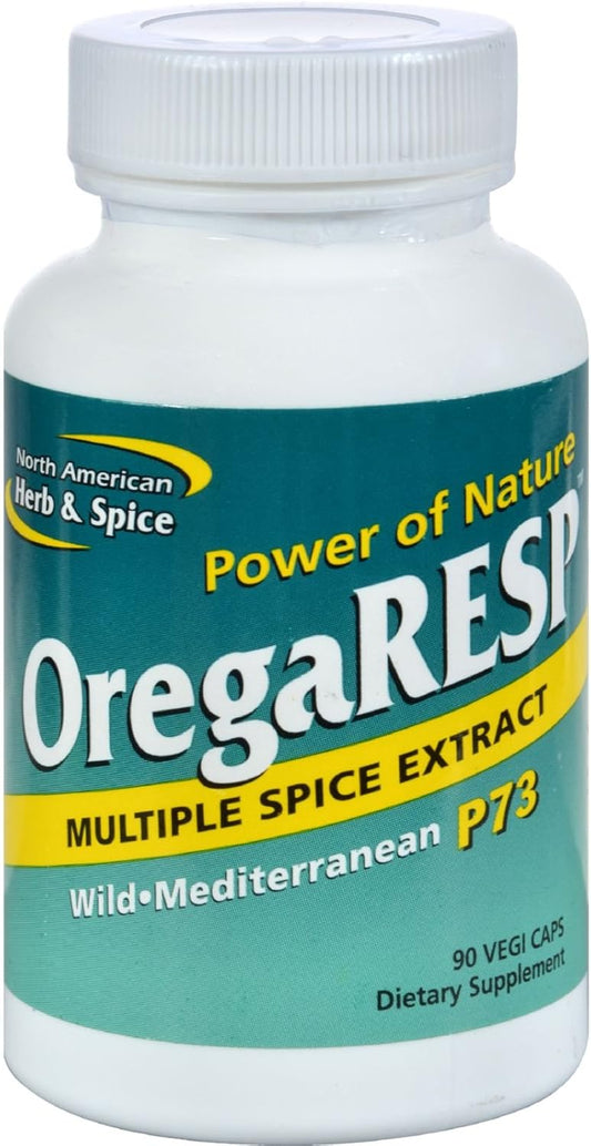 90 Veggie Capsules of NORTH AMERICAN HERB & SPICE OregaResp for Immune & Respiratory Health - Cumin, Sage, Oregano Oil - Non-GMO, Safe for Children & Pets - 90 Servings