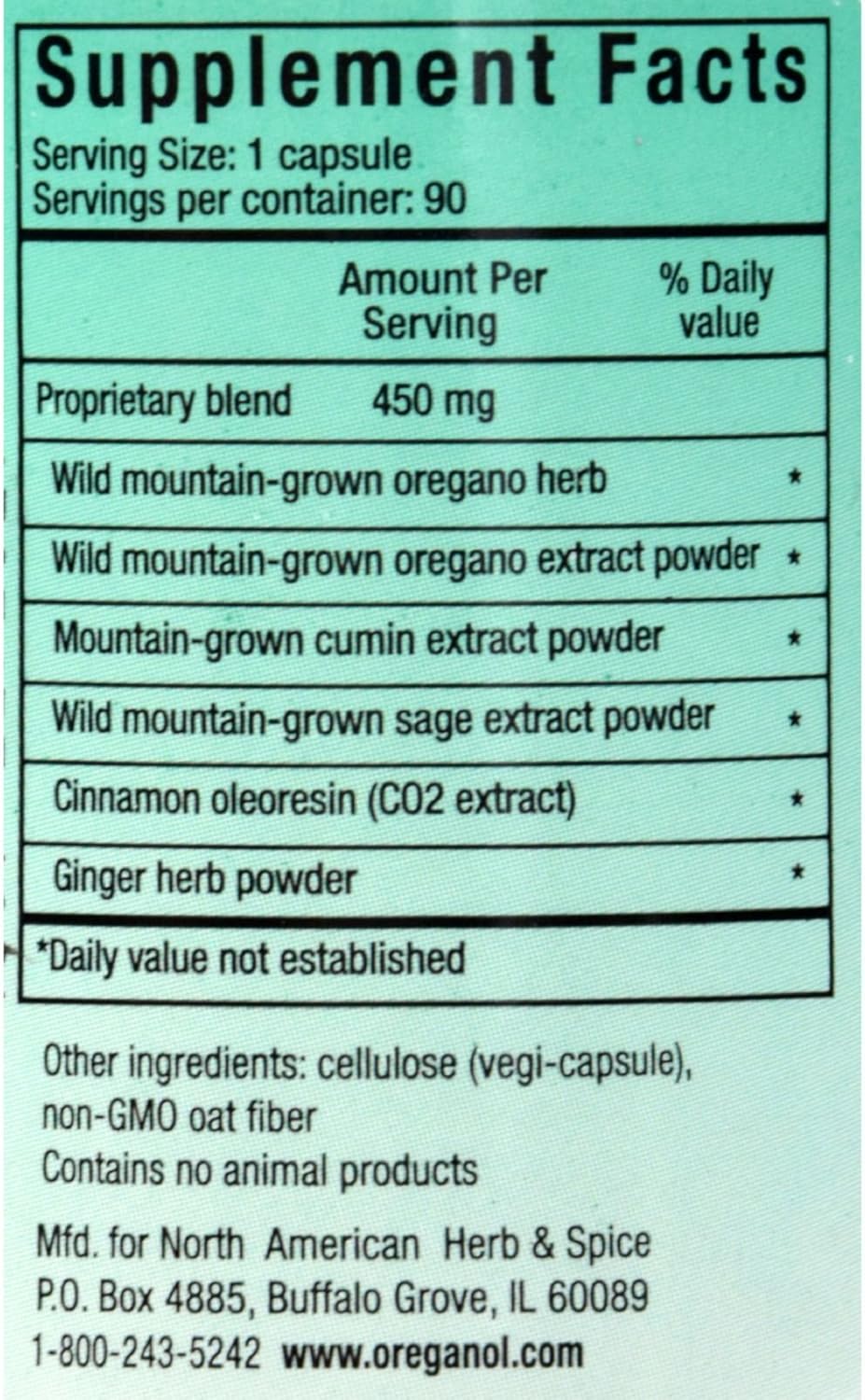90 Veggie Capsules of NORTH AMERICAN HERB & SPICE OregaResp for Immune & Respiratory Health - Cumin, Sage, Oregano Oil - Non-GMO, Safe for Children & Pets - 90 Servings