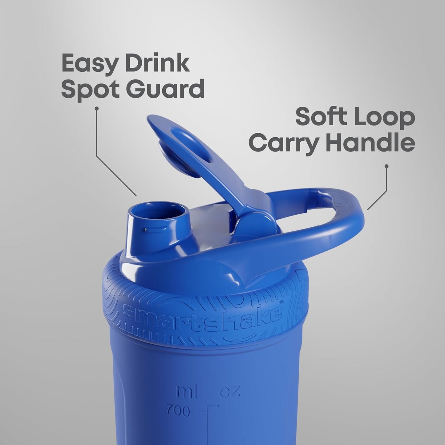 900 ml Stainless Steel Protein Shaker Bottle with Leakproof Lid - BPA Free - White Color - Unisex - 30 oz Capacity