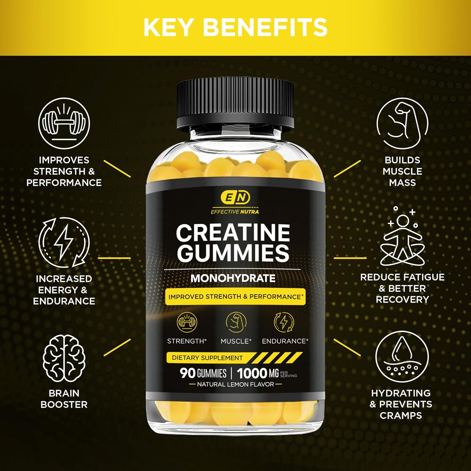 90ct Creatine Monohydrate and Sugar-Free Milk Thistle Gummies: Effective Nutra Supplement Pack