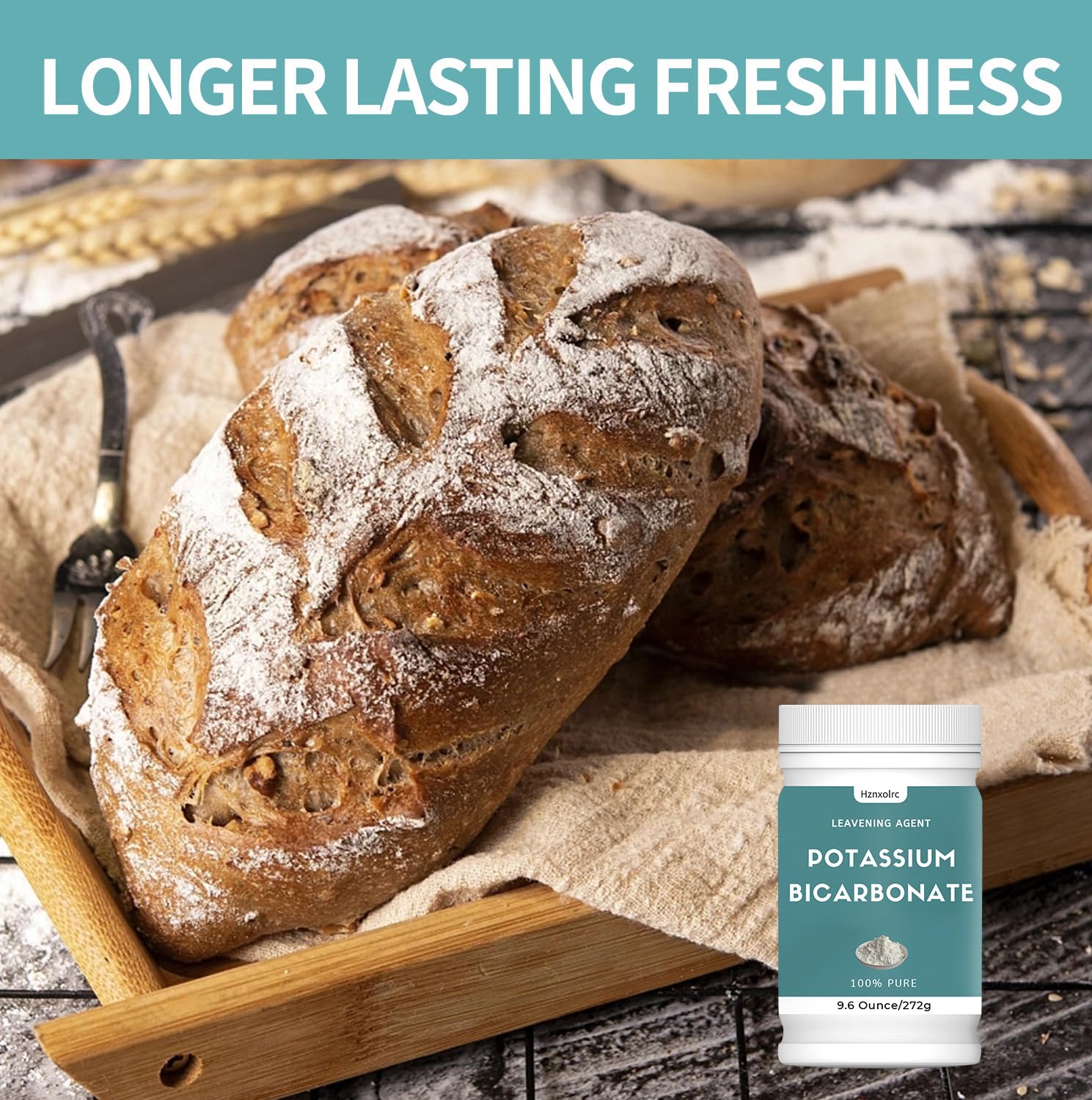 9.6 oz Pure Potassium Bicarbonate Powder for Plants, Wine Making, Baking & More