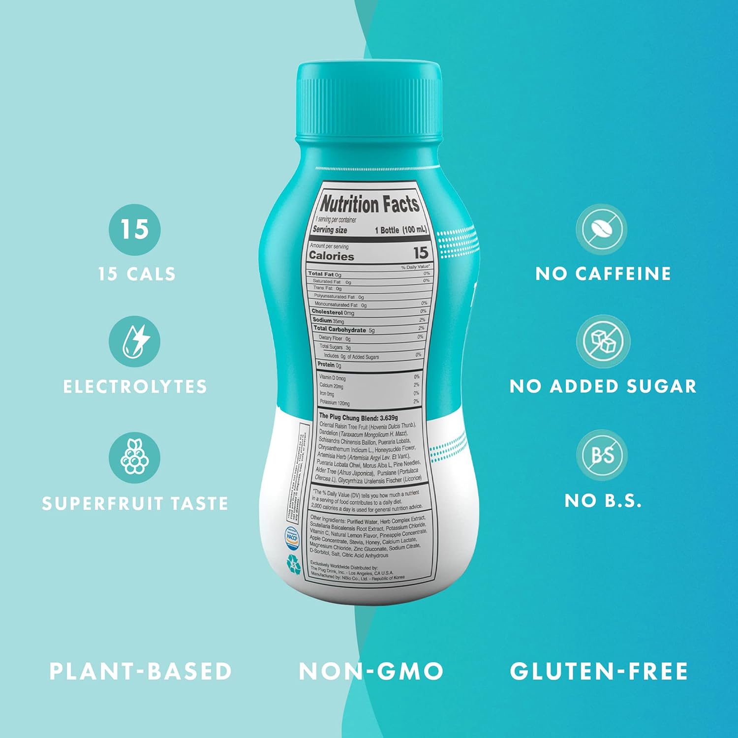 96-Pack of All-Natural Plant-Based Electrolyte & Liquid Hydration Drink for Detox - Key Nutrients Support & Regain Energy Drink