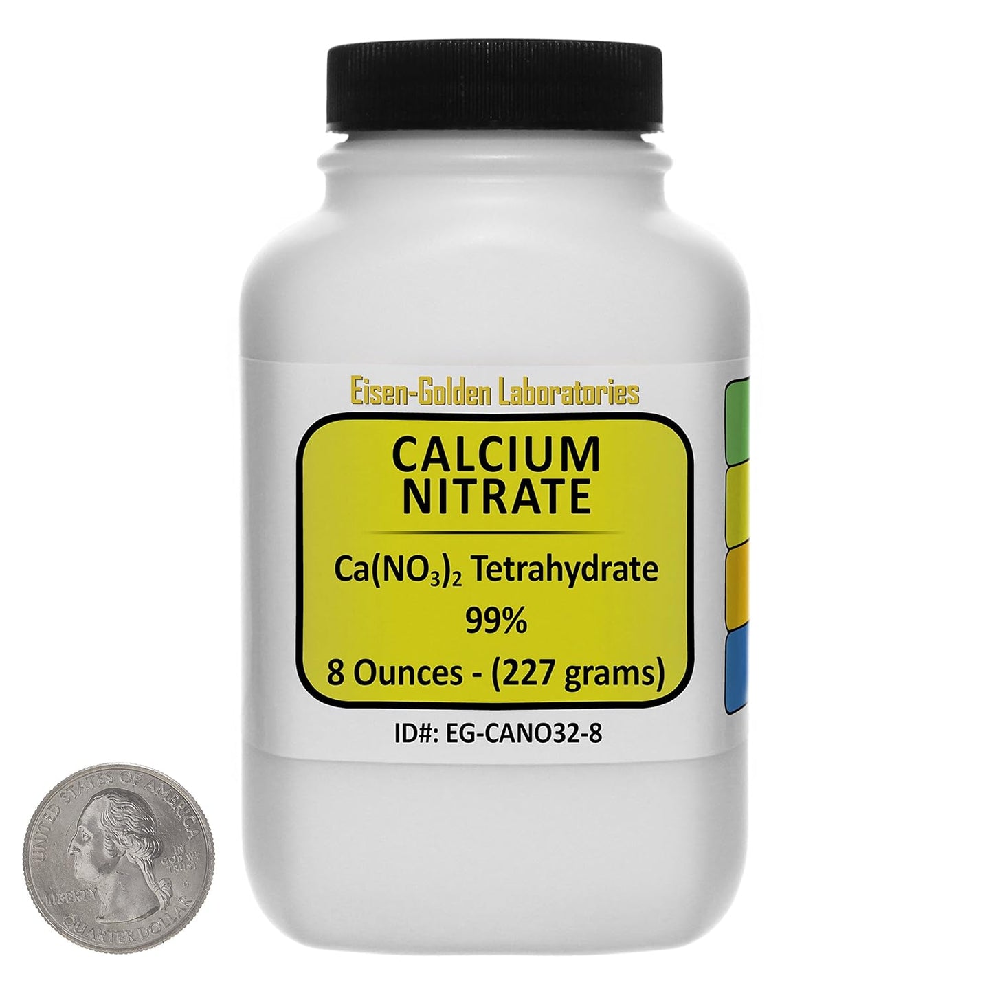 99% AR Grade Calcium Nitrate Prills 8 Oz - Eisen-Golden Laboratories - Space-Saver Bottle