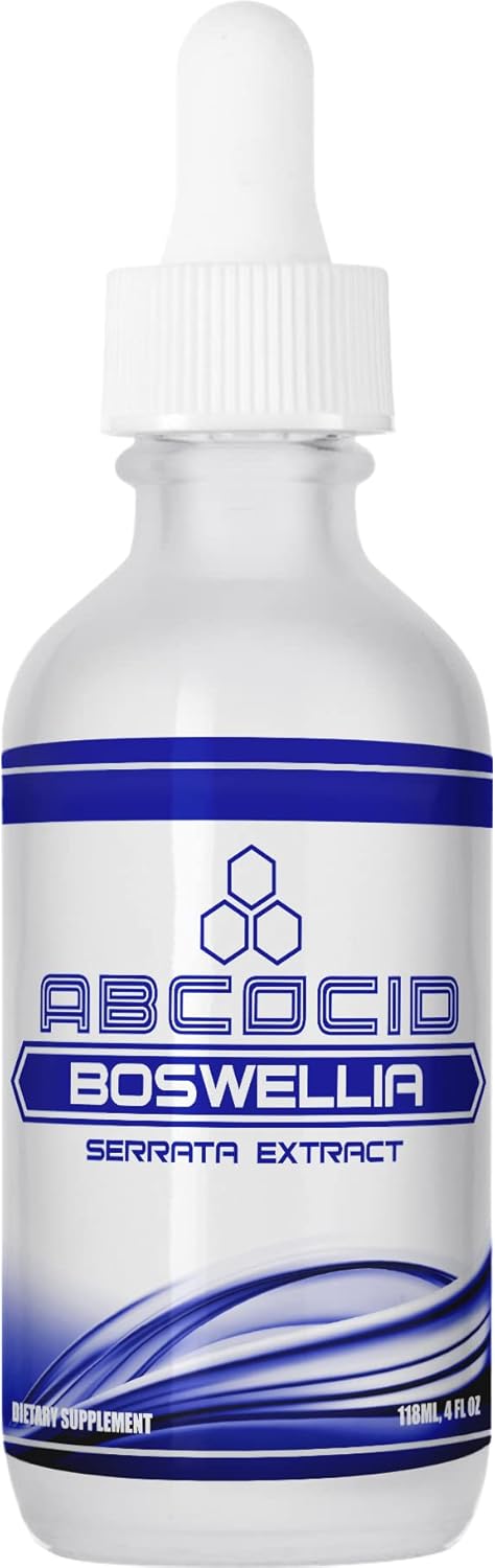 ABCOCID Boswellia Extract Liquid - 417mg, 4oz, 240 Servings - USA Made, Fast Absorption, Non-GMO, GMP Certified, Cruelty-Free