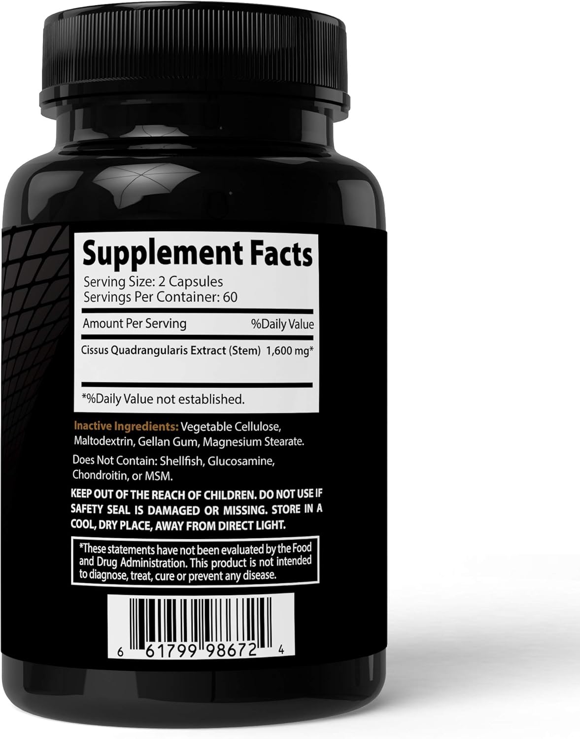 Absonutrix Cissus Quadrangularis Xtreme Supplement - 1600mg, 120 Capsules