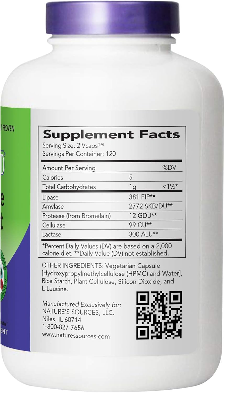 AbsorbAid Digestive Enzymes: 240 vCaps Boost Nutrient Absorption up to 71%