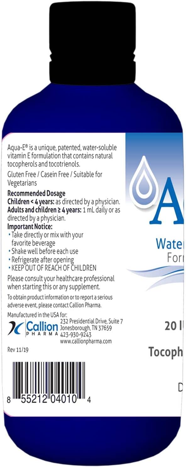A.C. Grace Company Aqua-E Vitamin E Liquid Supplement 8 fl oz - Tocopherols & Tocotrienols