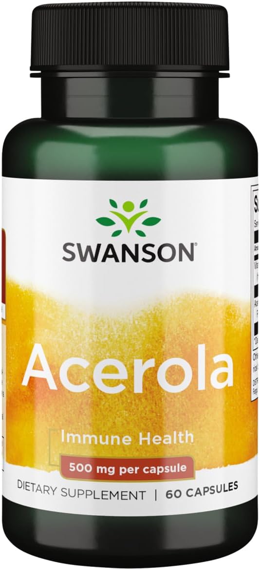 Acerola 500mg Capsules - 60 Count by Swanson