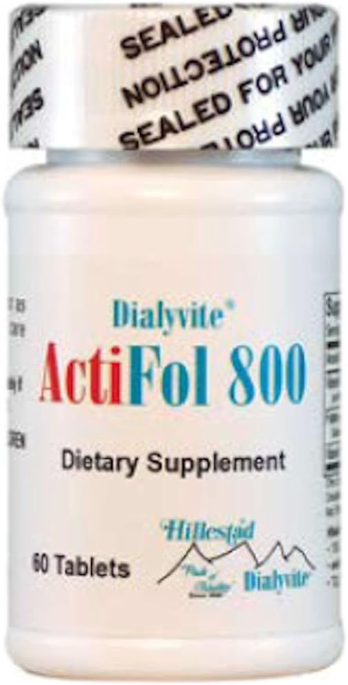 ActiFol 800-60 Tablets by Dialyvite: Essential Daily Vitamin Supplement for Optimal Health
