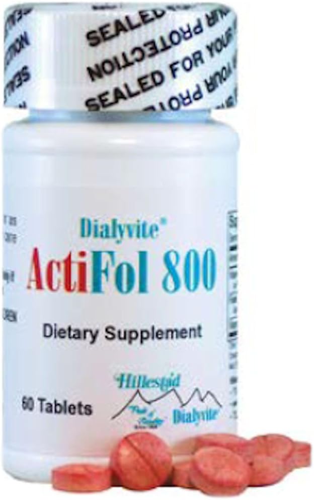 ActiFol 800-60 Tablets by Dialyvite: Essential Daily Vitamin Supplement for Optimal Health