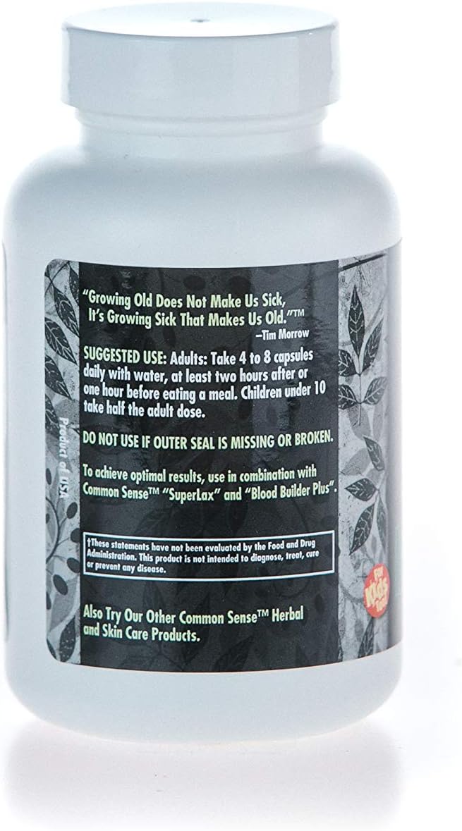 Activated Charcoal Capsules: Herbal Supplement for Digestive System - 100 Count