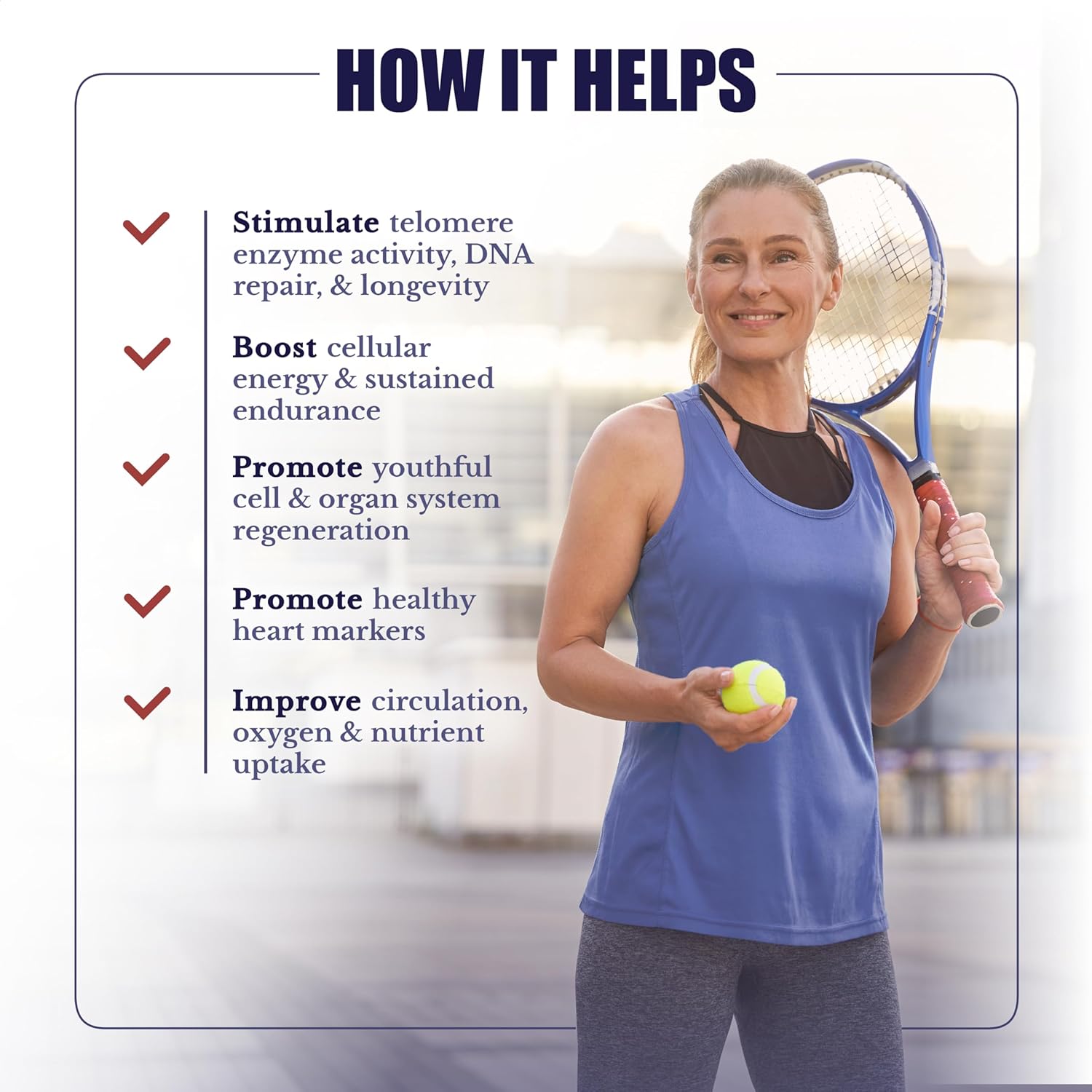 ActiveSpan Longevity Formula Supplement with Ashwagandha, Cat's Claw, and Astragalus - Telomere Lengthening Support - Stem Cell Regeneration Formula, 60 Capsules