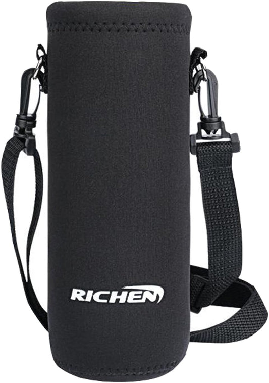 Adjustable Shoulder Strap Neoprene Water Bottle Carrier Bag - Insulated Cover for Stainless Steel/Glass/Plastic Bottles by RICHEN