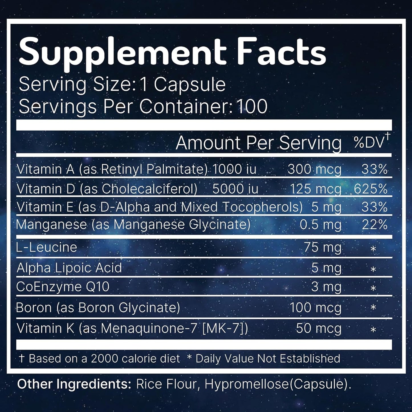 ADK Vitamin Supplement with Network Antioxidants for Vision, Bones, and Immune Support - D3 5000 iu Complex