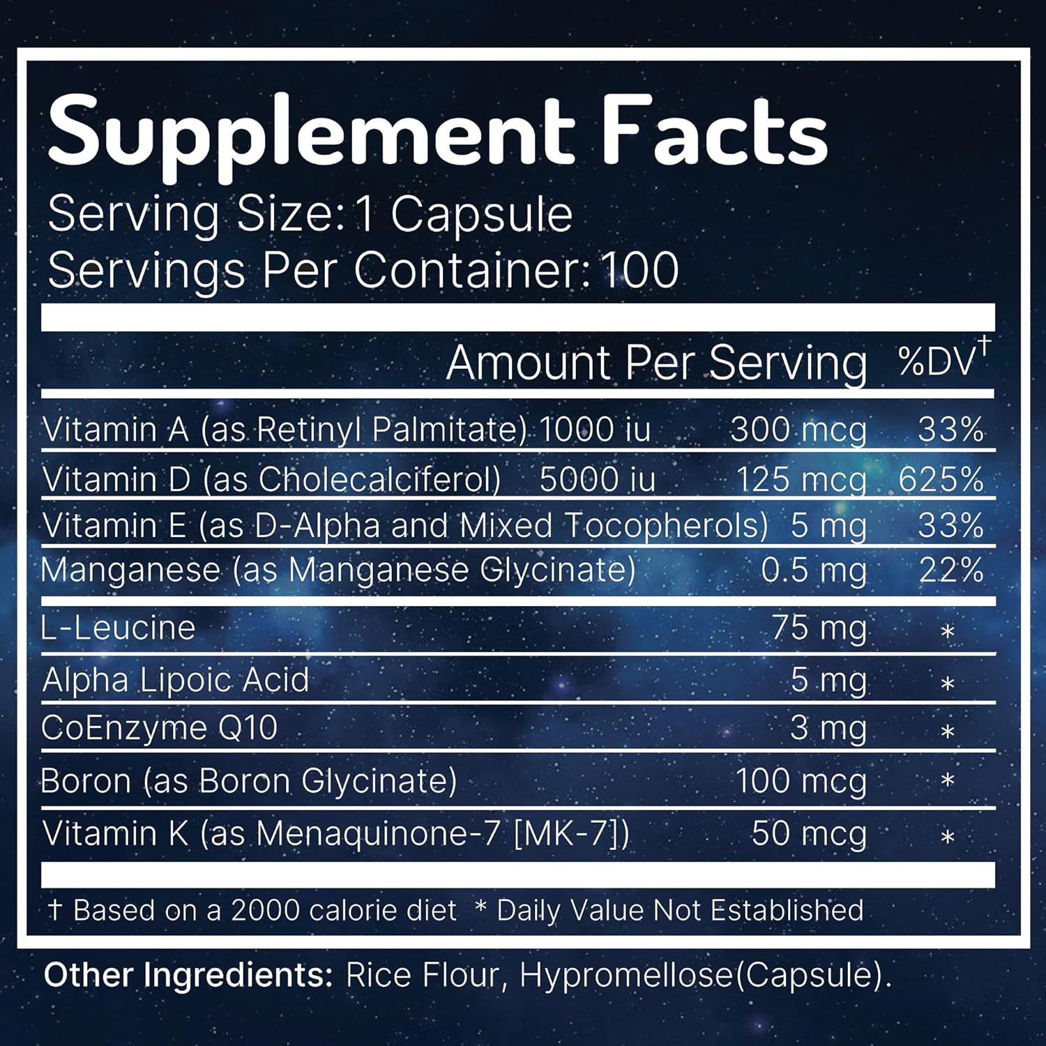 ADK Vitamin Supplement with Network Antioxidants for Vision, Bones, and Immune Support - D3 5000 iu Complex