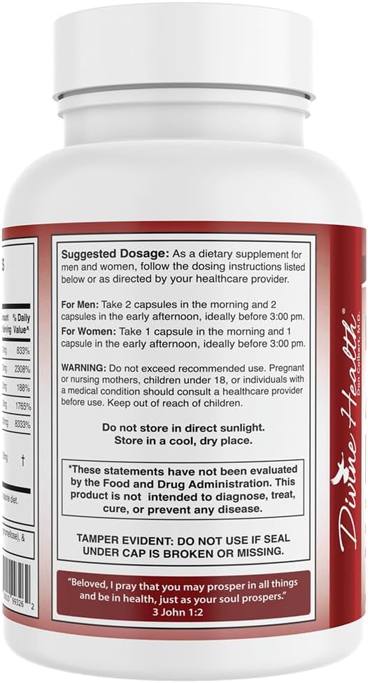 Adrenal Booster for Optimal Health and Wellness - Divine Formula