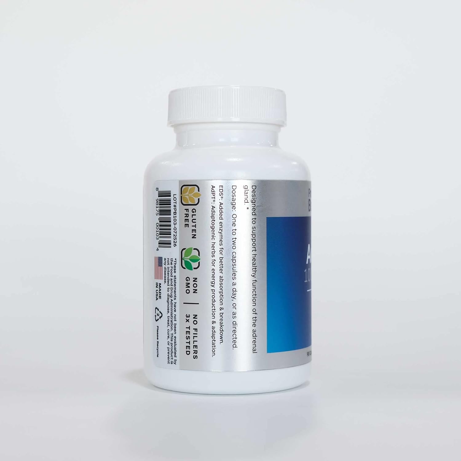 Adrenal Cortex Supplement for Healthy Adrenal Gland Function - 90 Veg Capsules by Professional Botanicals